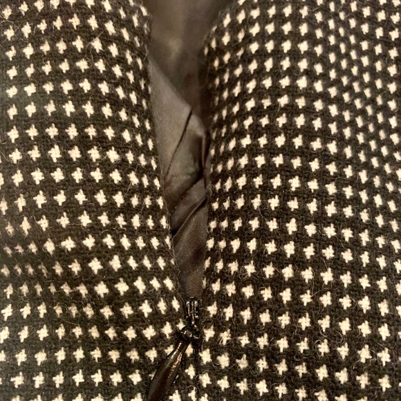 Banana Republic Black/White Houndstooth Wool Dress - Picture 4 of 5